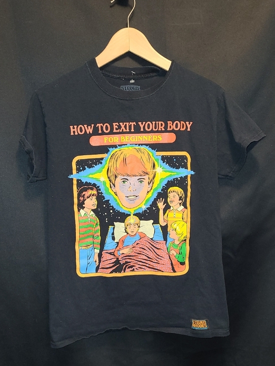 Steven Rhodes Other - STEVEN RHODES "How To Exit Your Body For Beginnerd  Graphic Tee - Black Size Sm